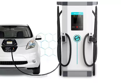 Зарядная станция для электромобилей с разъемами CCS2 и GB/T постоянного тока 90 кВт